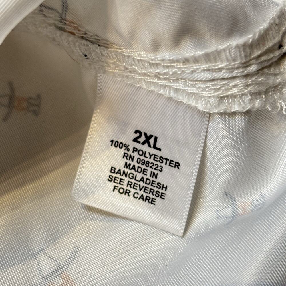 Magellan Houston Rodeo Livestock 2XL S/S Button Up Cowboy Hat Boot Print - Picture 4 of 7